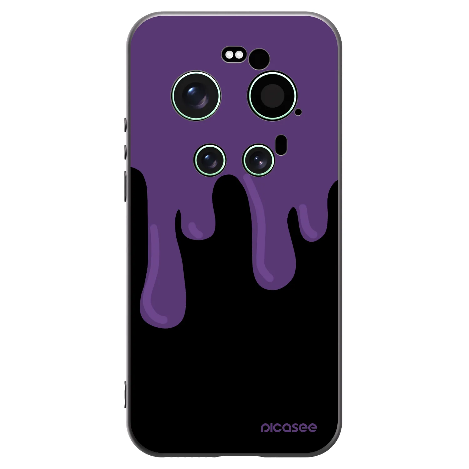 Picasee Xiaomi 17 Ultra Hülle - Schwarzes Silikon - Purple spooky