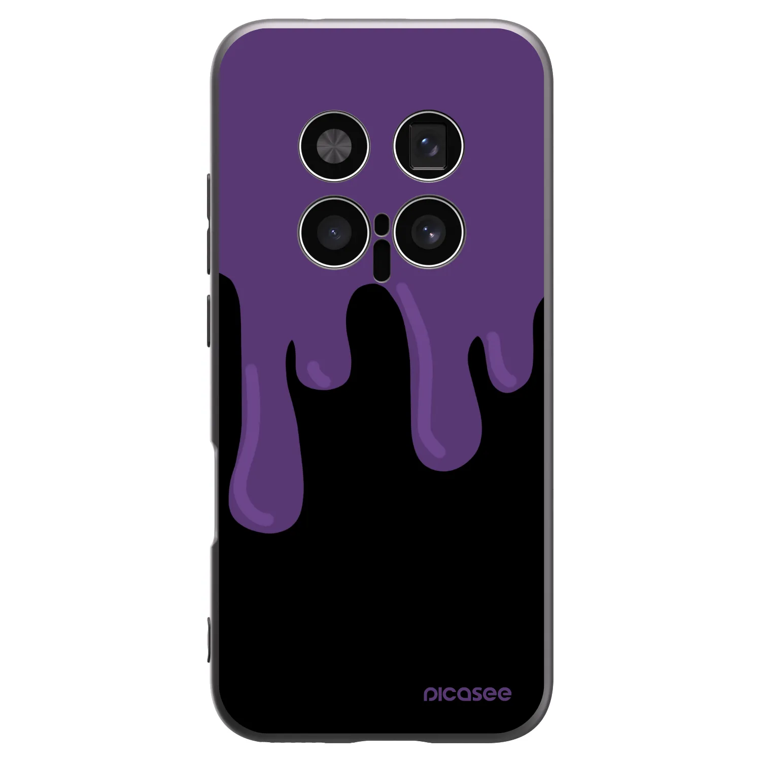 Picasee Honor Magic8 Pro 5G Hülle - Schwarzes Silikon - Purple spooky