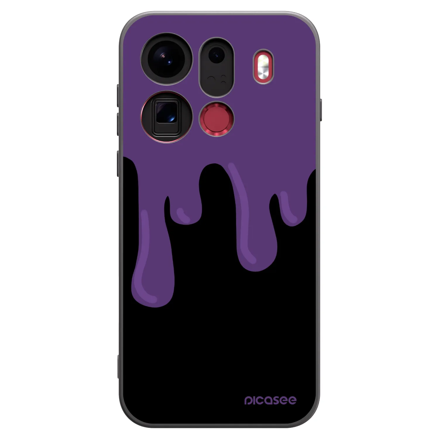 Picasee OPPO Find X9 Pro Hülle - Schwarzes Silikon - Purple spooky