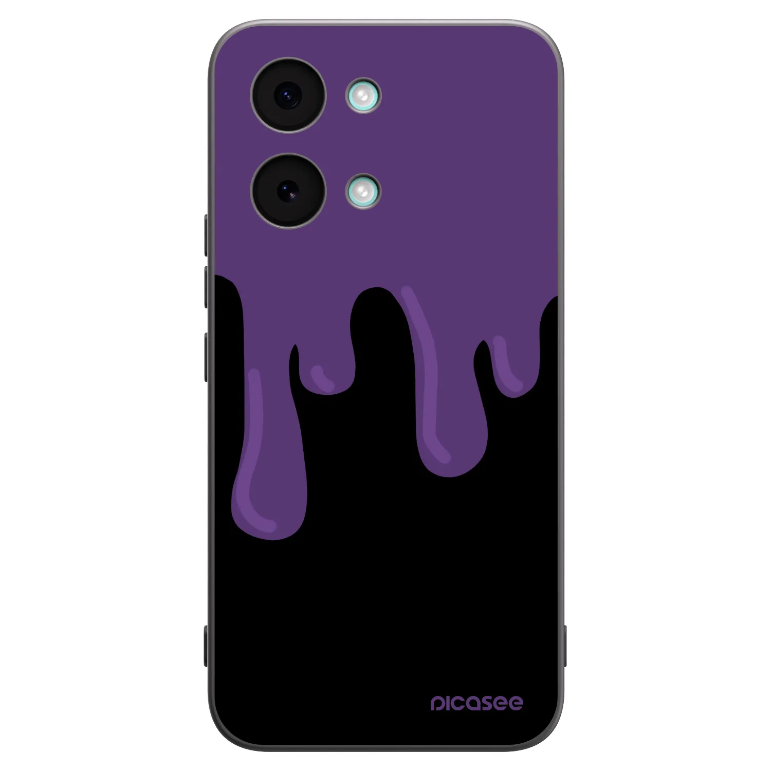 Picasee Xiaomi Poco X8 Pro Max Hülle - Schwarzes Silikon - Purple spooky