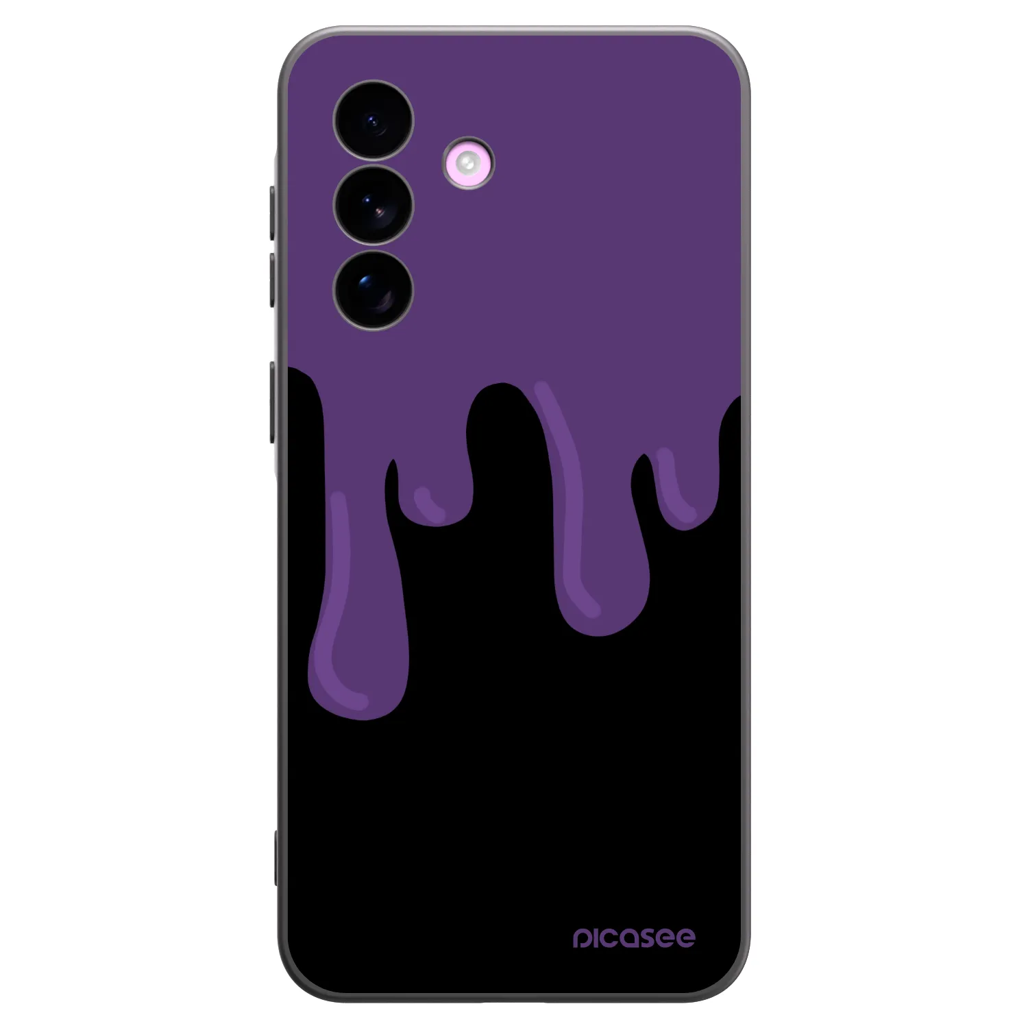 Picasee Samsung Galaxy A57 5G Hülle - Schwarzes Silikon - Purple spooky