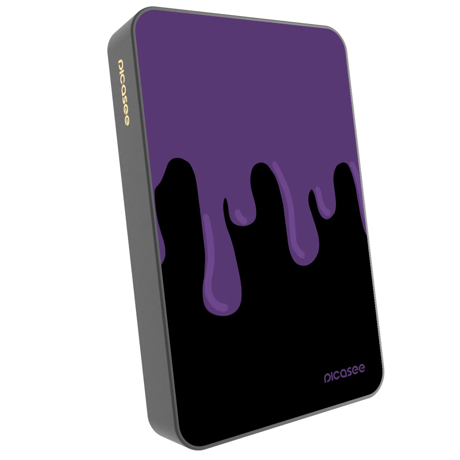 Picasee Powerbank mit MagSafe 10 000 mAh Grau - Purple spooky