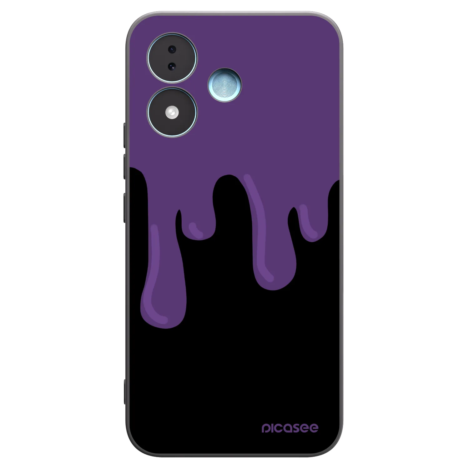 Picasee Xiaomi Redmi Note 17 5G Hülle - Schwarzes Silikon - Purple spooky