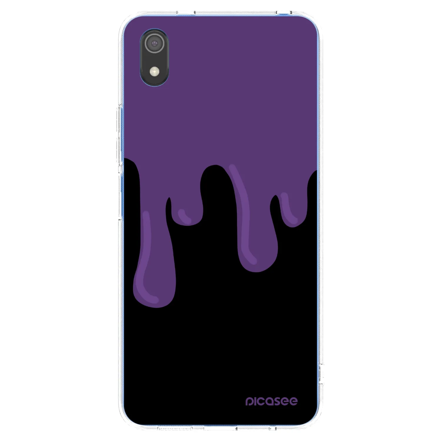 Picasee Xiaomi Redmi 7A Hülle - Transparentes Silikon - Purple spooky