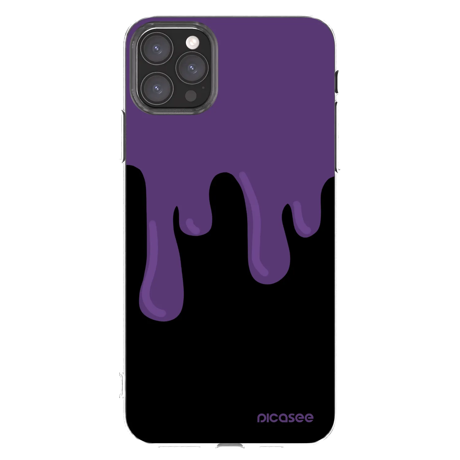 Picasee Apple iPhone 11 Pro Max Hülle - Transparentes Silikon - Purple spooky