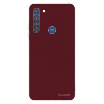 Hülle für Motorola Moto G8 - Burgundy red