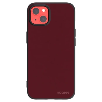 Picasee Apple iPhone 13 Hülle - Schwarzes Silikon - Burgundy red