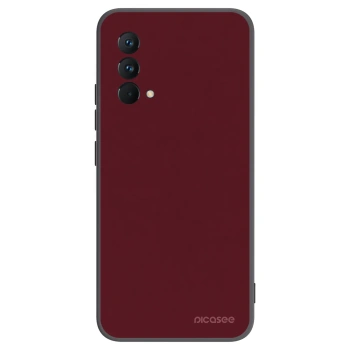 Picasee Realme GT Master Edition 5G Hülle - Schwarzes Silikon - Burgundy red