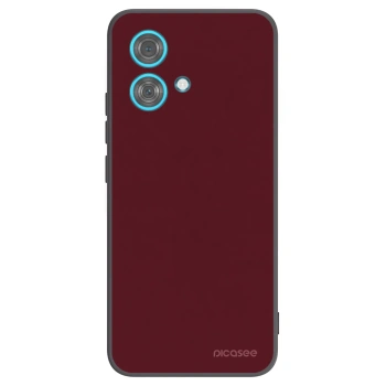 Picasee Motorola Edge 40 Neo Hülle - Schwarzes Silikon - Burgundy red