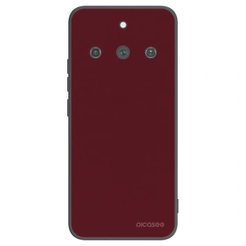 Picasee Realme 11 Pro+ Hülle - Schwarzes Silikon - Burgundy red