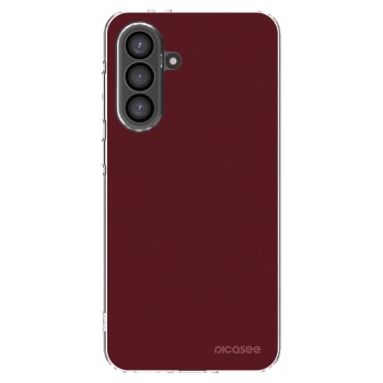 Picasee Samsung Galaxy A36 5G Hülle - Transparentes Silikon - Burgundy red