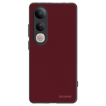 Picasee Vivo V50 Lite 5G Hülle - Schwarzes Silikon - Burgundy red