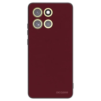 Picasee Motorola Moto G86 5G Hülle - Schwarzes Silikon - Burgundy red