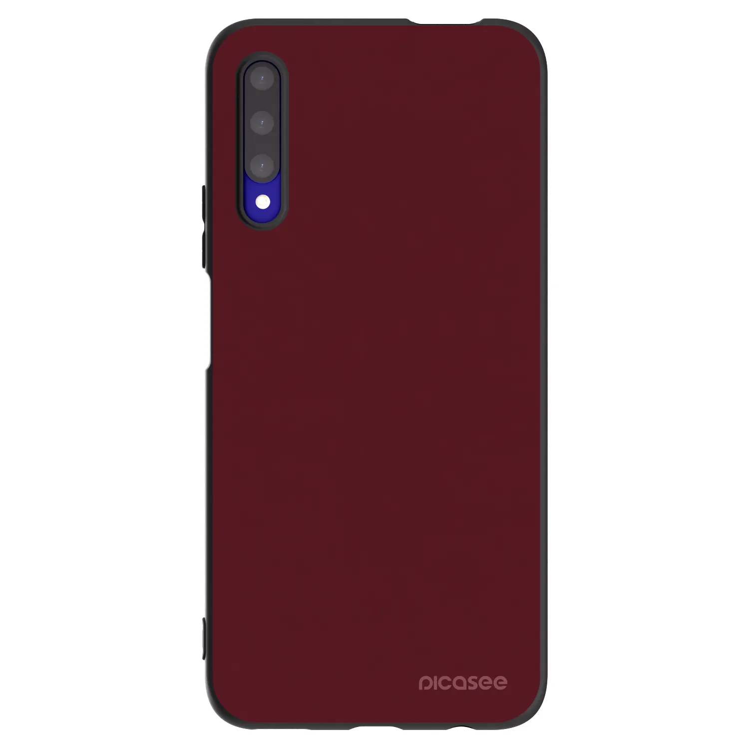 Picasee Honor 9X Pro Hülle - Schwarzes Silikon - Burgundy red