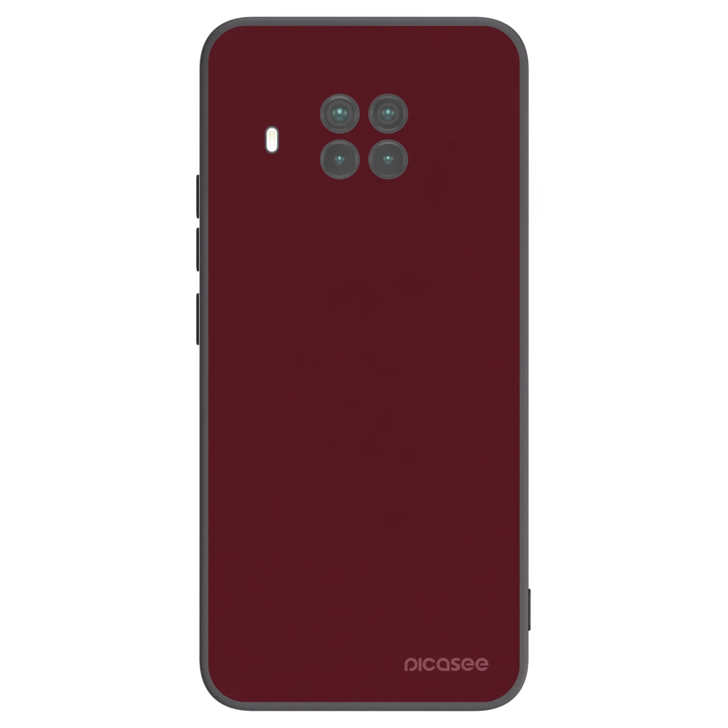 Picasee Xiaomi Mi 10T Lite Hülle - Schwarzes Silikon - Burgundy red