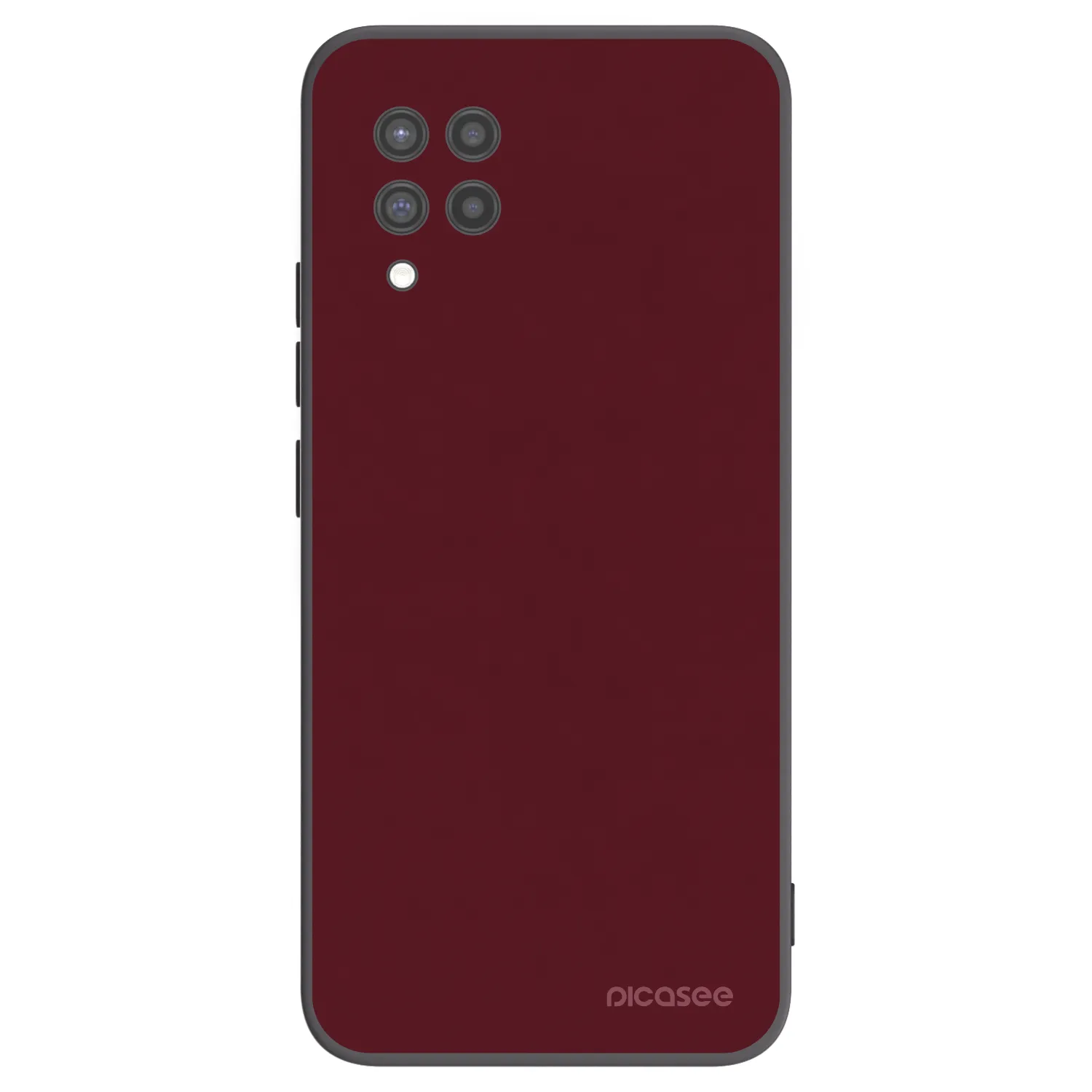 Picasee Samsung Galaxy A42 A426B Hülle - Schwarzes Silikon - Burgundy red