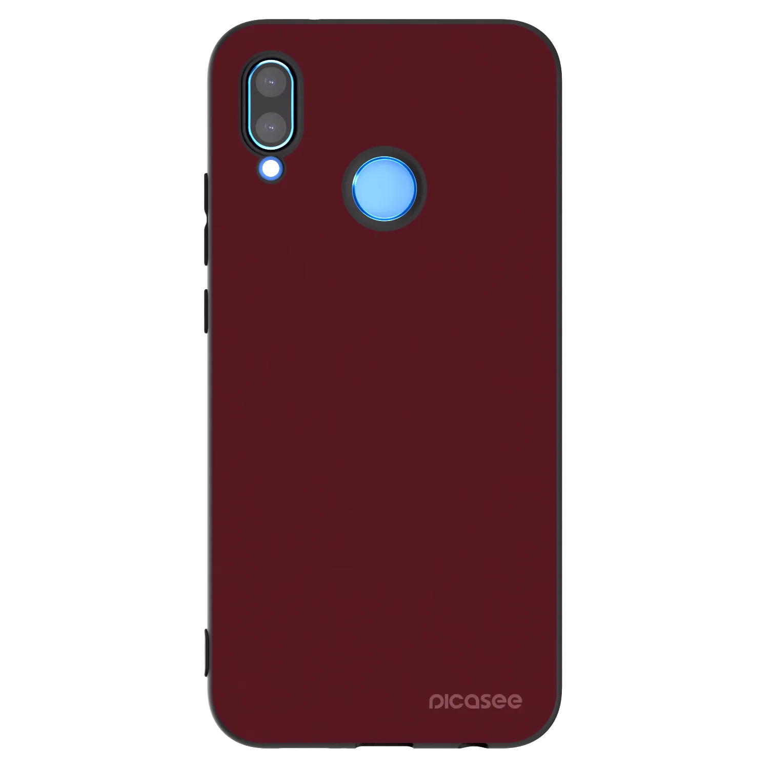 Picasee Huawei P20 Lite Hülle - Schwarzes Silikon - Burgundy red