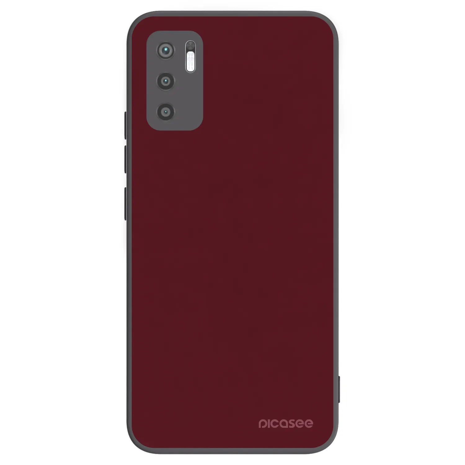 Picasee Xiaomi Redmi Note 10 5G Hülle - Schwarzes Silikon - Burgundy red
