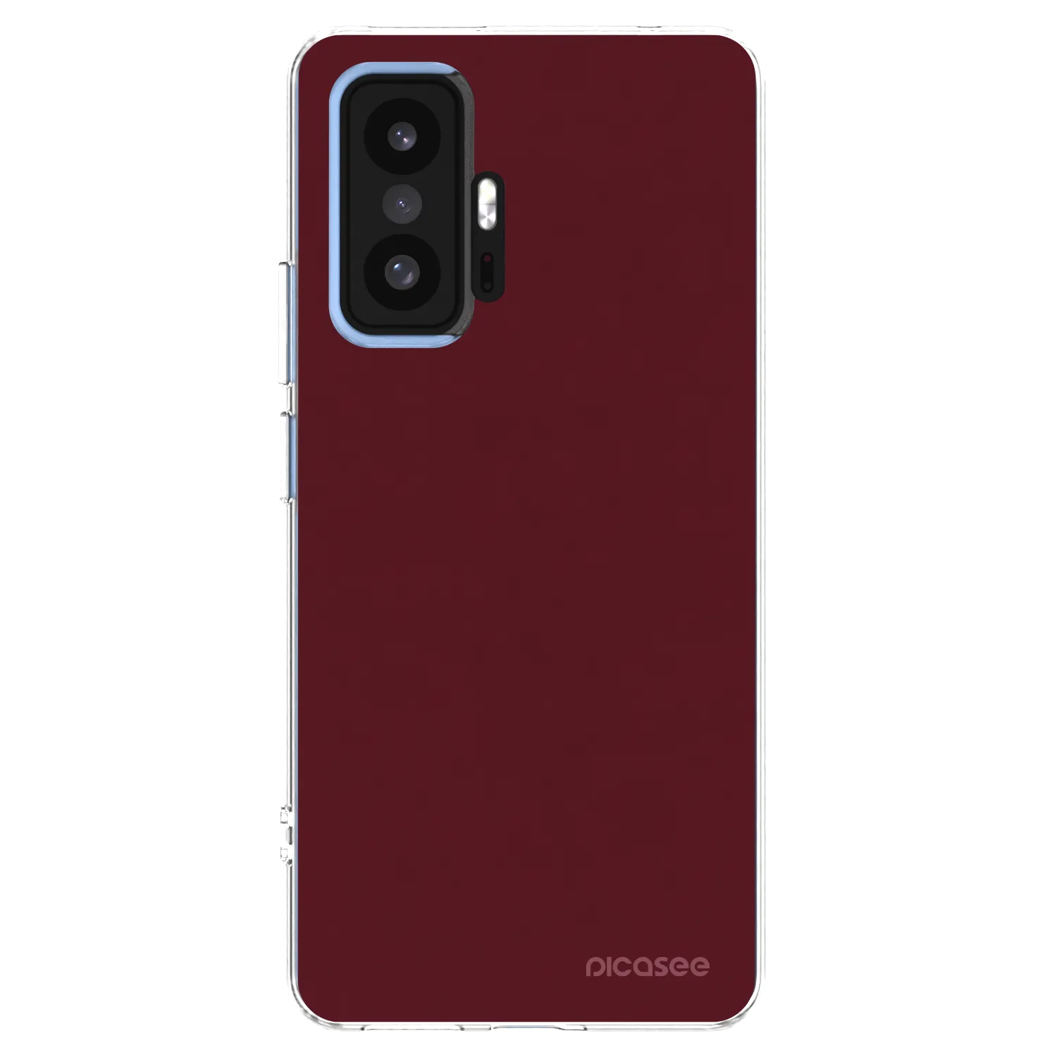 Picasee Xiaomi 11T Hülle - Transparentes Silikon - Burgundy red