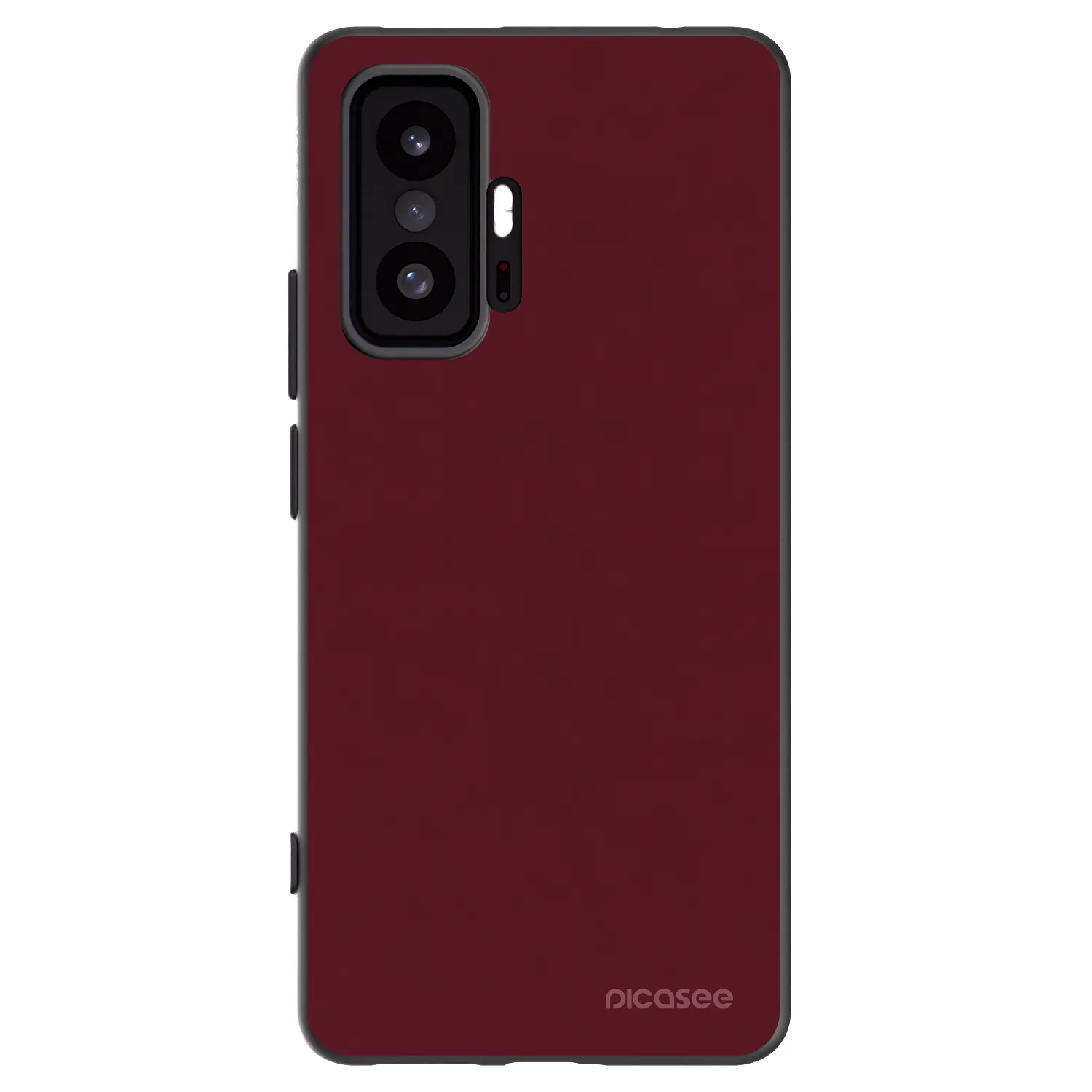 Picasee Xiaomi 11T Pro Hülle - Schwarzes Silikon - Burgundy red