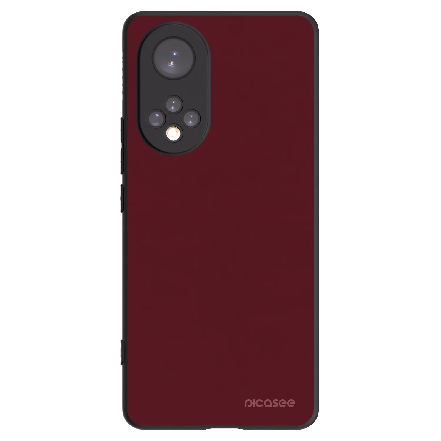 Picasee Honor 50 5G Hülle - Schwarzes Silikon - Burgundy red