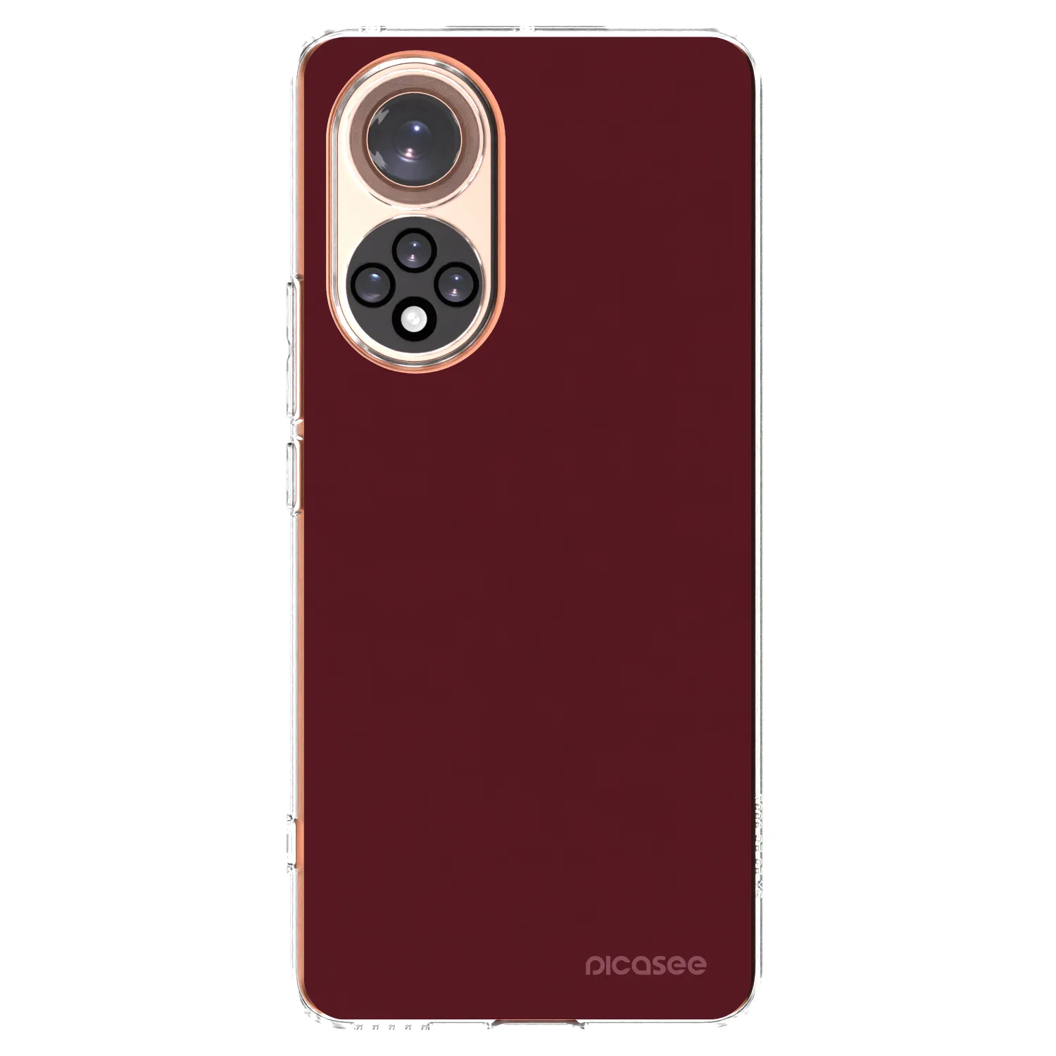 Picasee Huawei Nova 9 Hülle - Transparentes Silikon - Burgundy red
