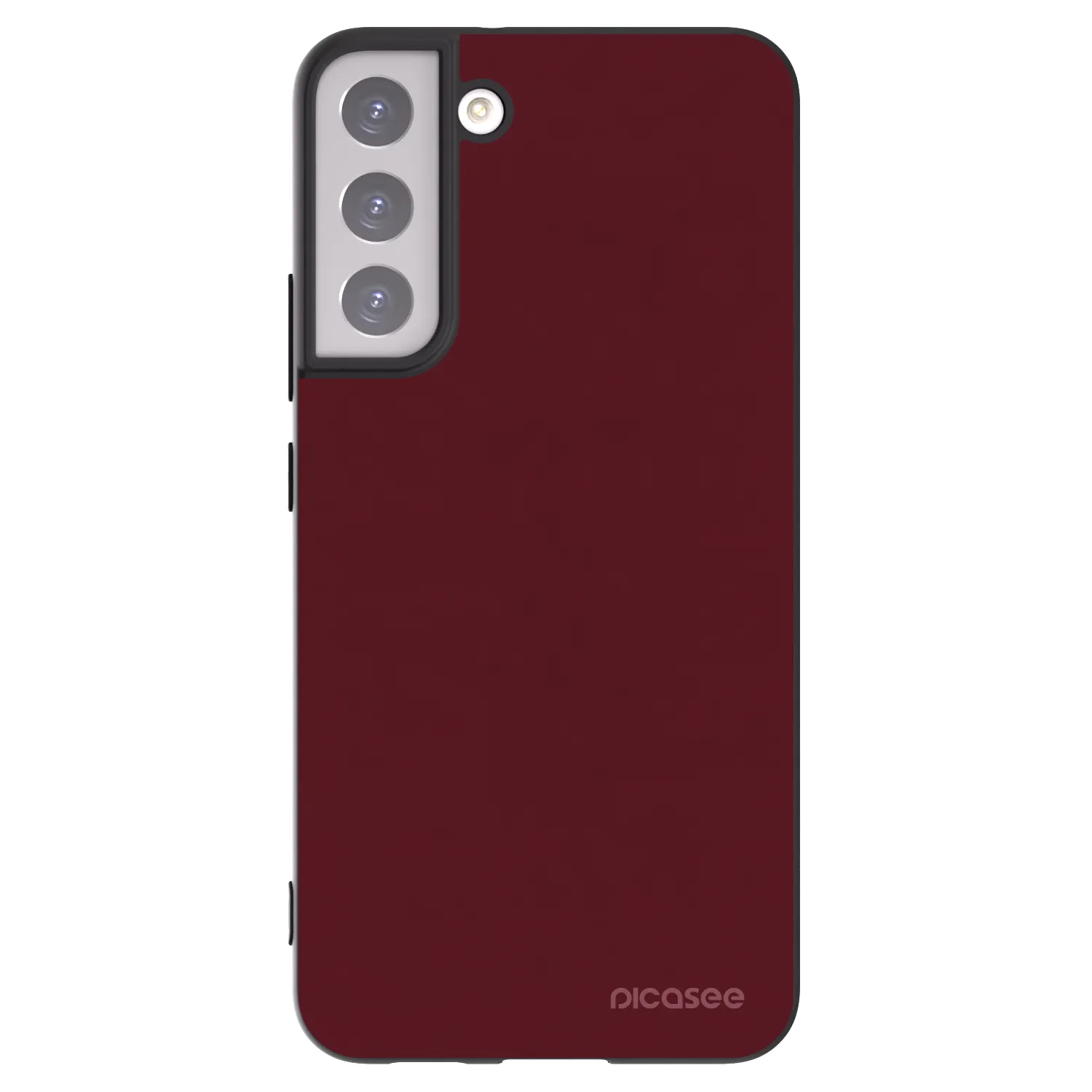 Picasee Samsung Galaxy S22+ 5G Hülle - Schwarzes Silikon - Burgundy red