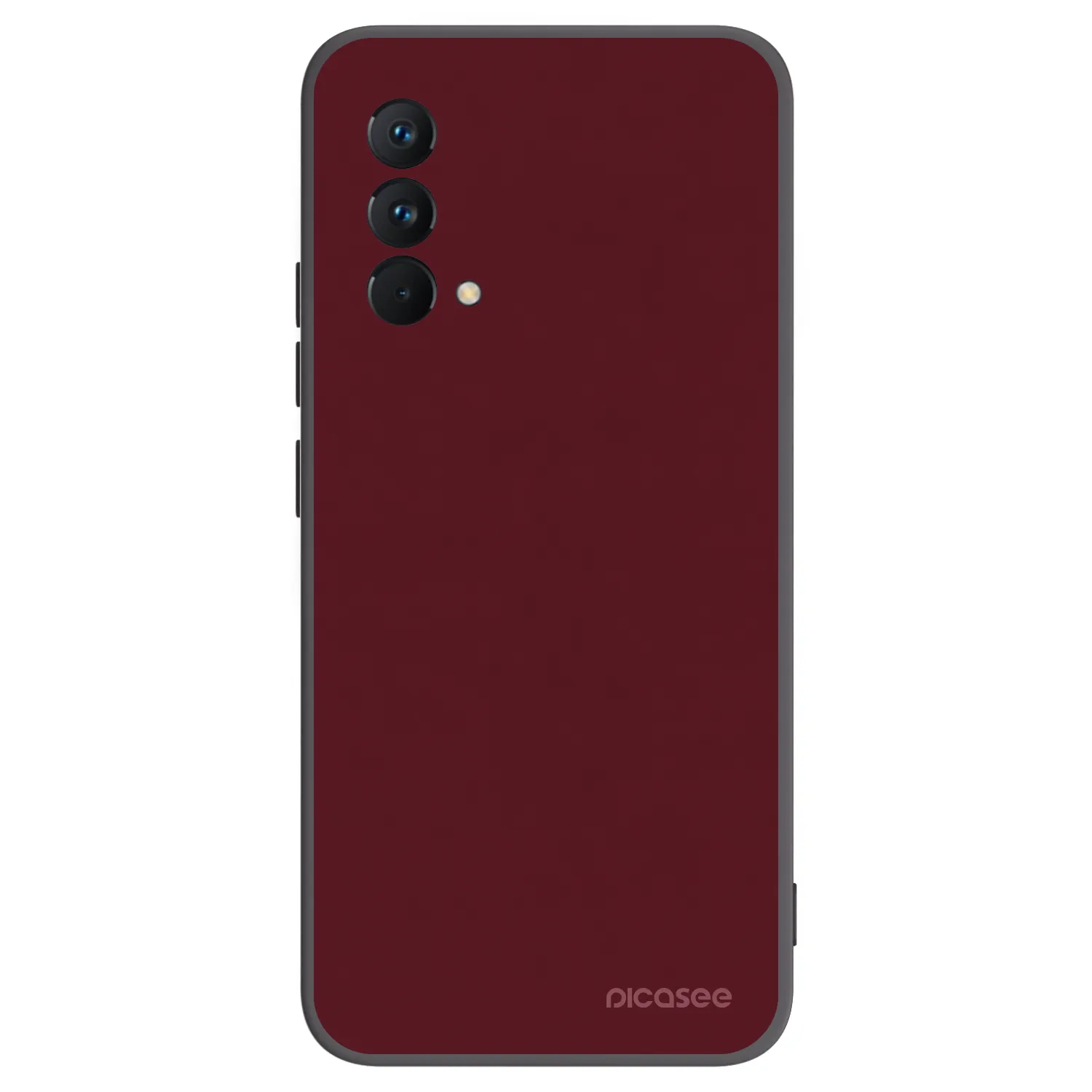Picasee Realme GT Master Edition 5G Hülle - Schwarzes Silikon - Burgundy red