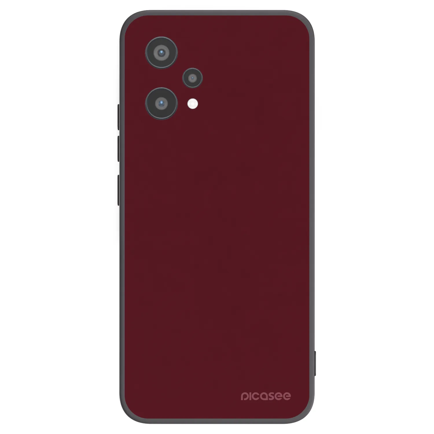 Picasee Realme 9 Pro 5G Hülle - Schwarzes Silikon - Burgundy red