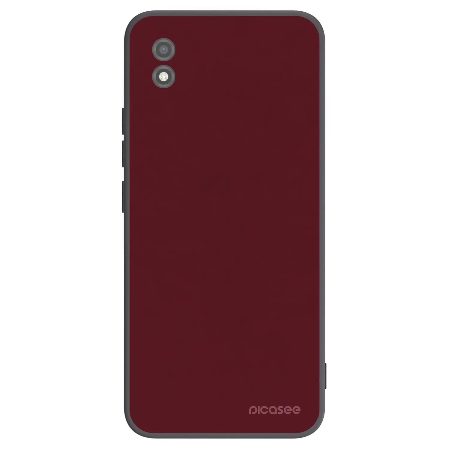 Picasee Realme C11 (2021) Hülle - Schwarzes Silikon - Burgundy red