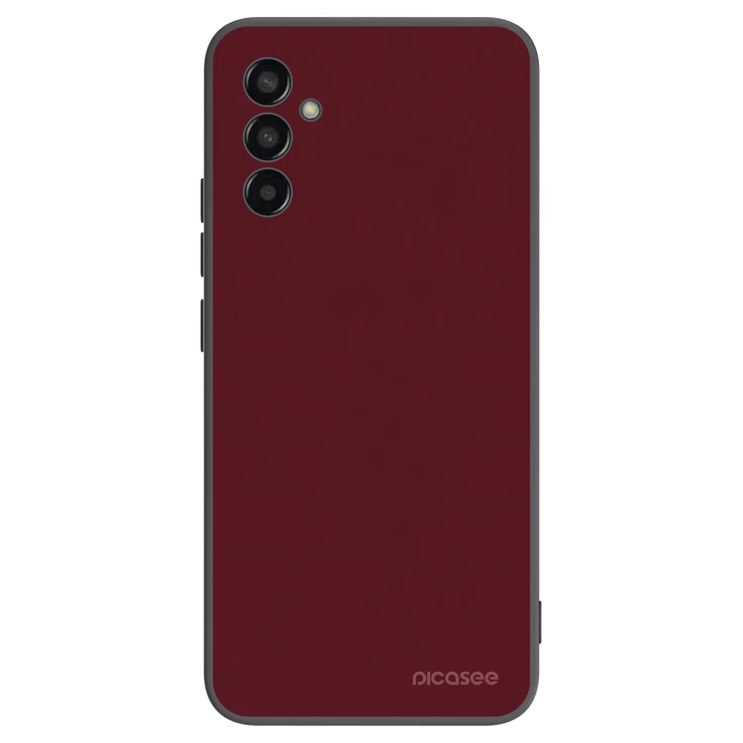 Picasee Samsung Galaxy M13 M135F Hülle - Schwarzes Silikon - Burgundy red