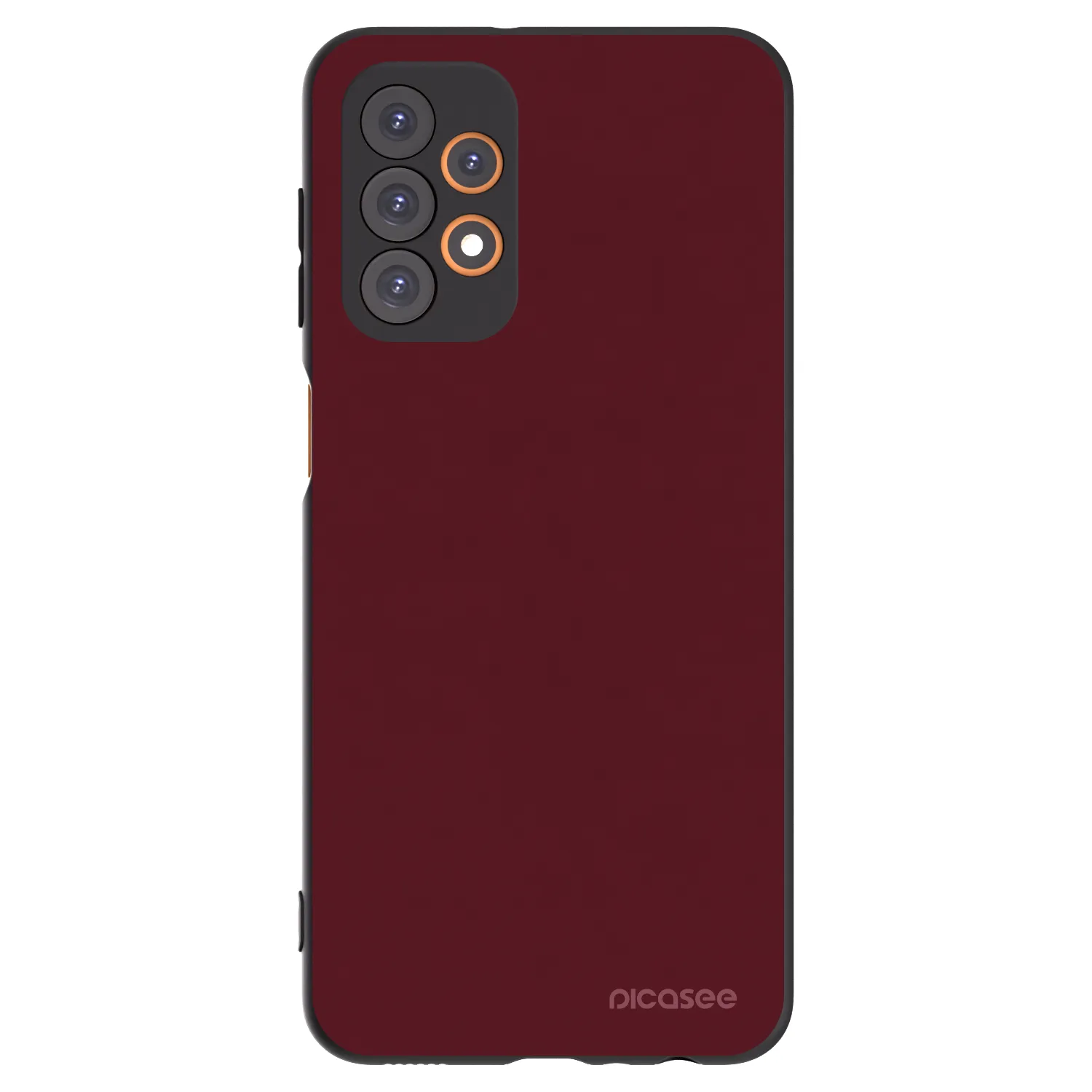 Picasee Samsung Galaxy A23 A235F 4G Hülle - Schwarzes Silikon - Burgundy red
