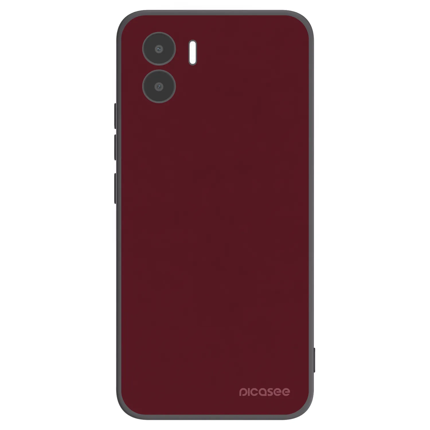 Picasee Xiaomi Redmi A1 Hülle - Schwarzes Silikon - Burgundy red