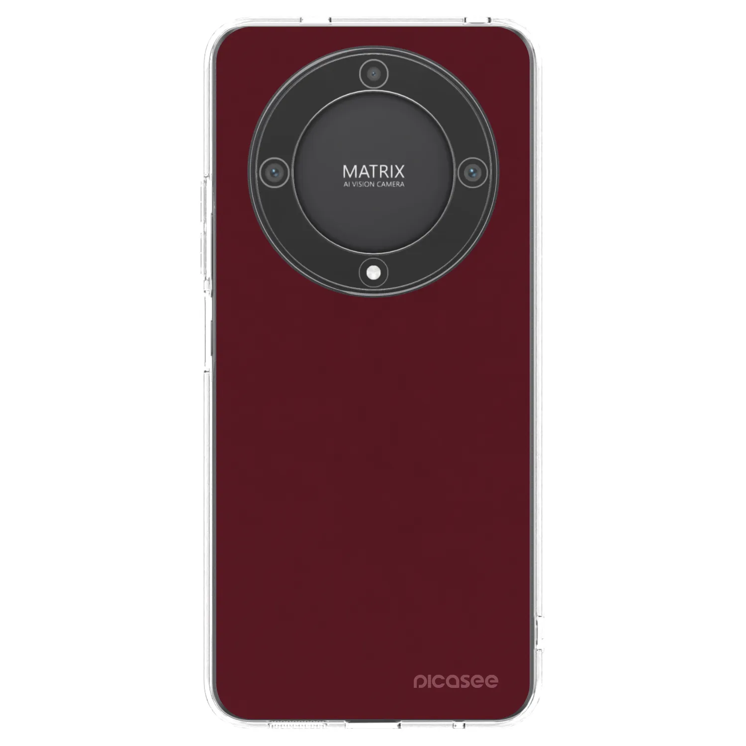 Picasee Honor Magic5 Lite 5G Hülle - Transparentes Silikon - Burgundy red