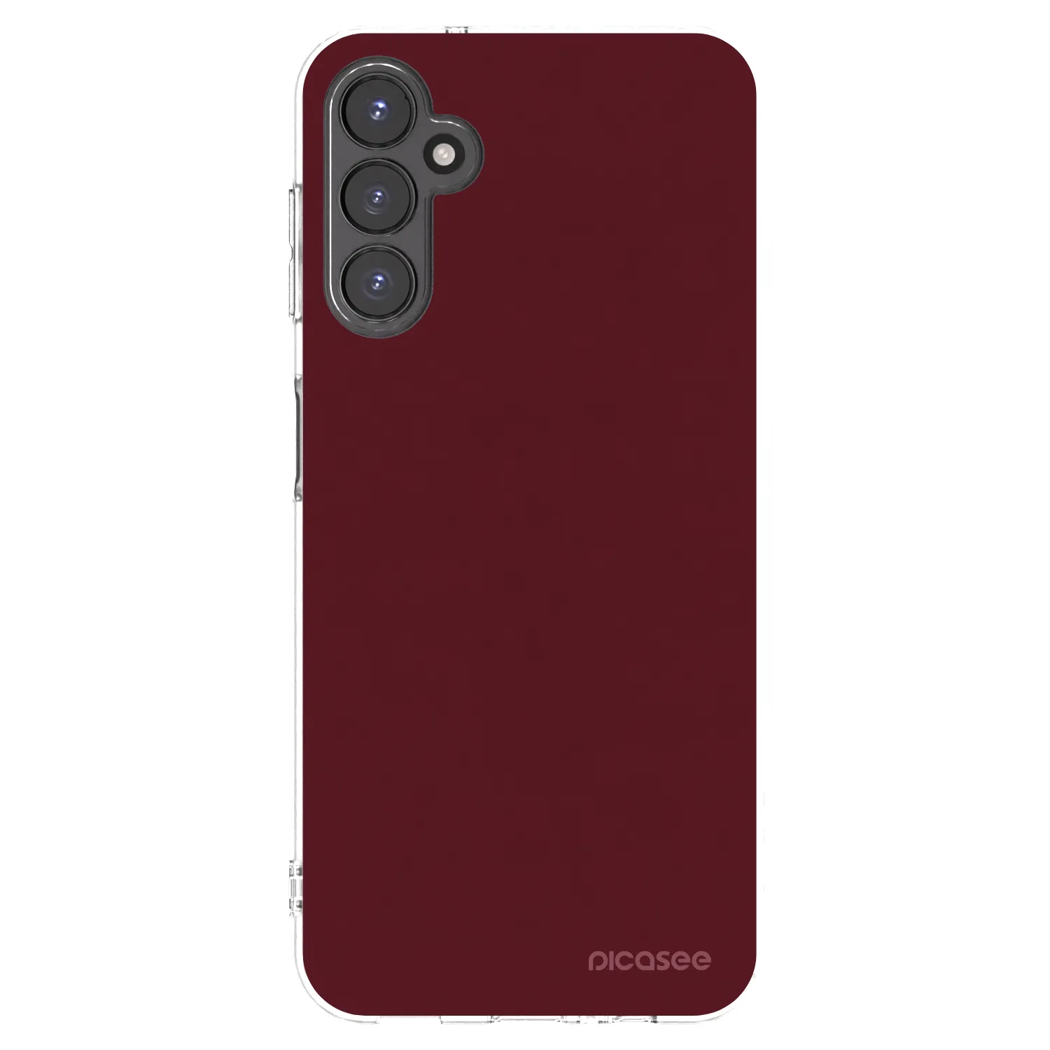 Picasee Samsung Galaxy A14 4G A145R Hülle - Transparentes Silikon - Burgundy red