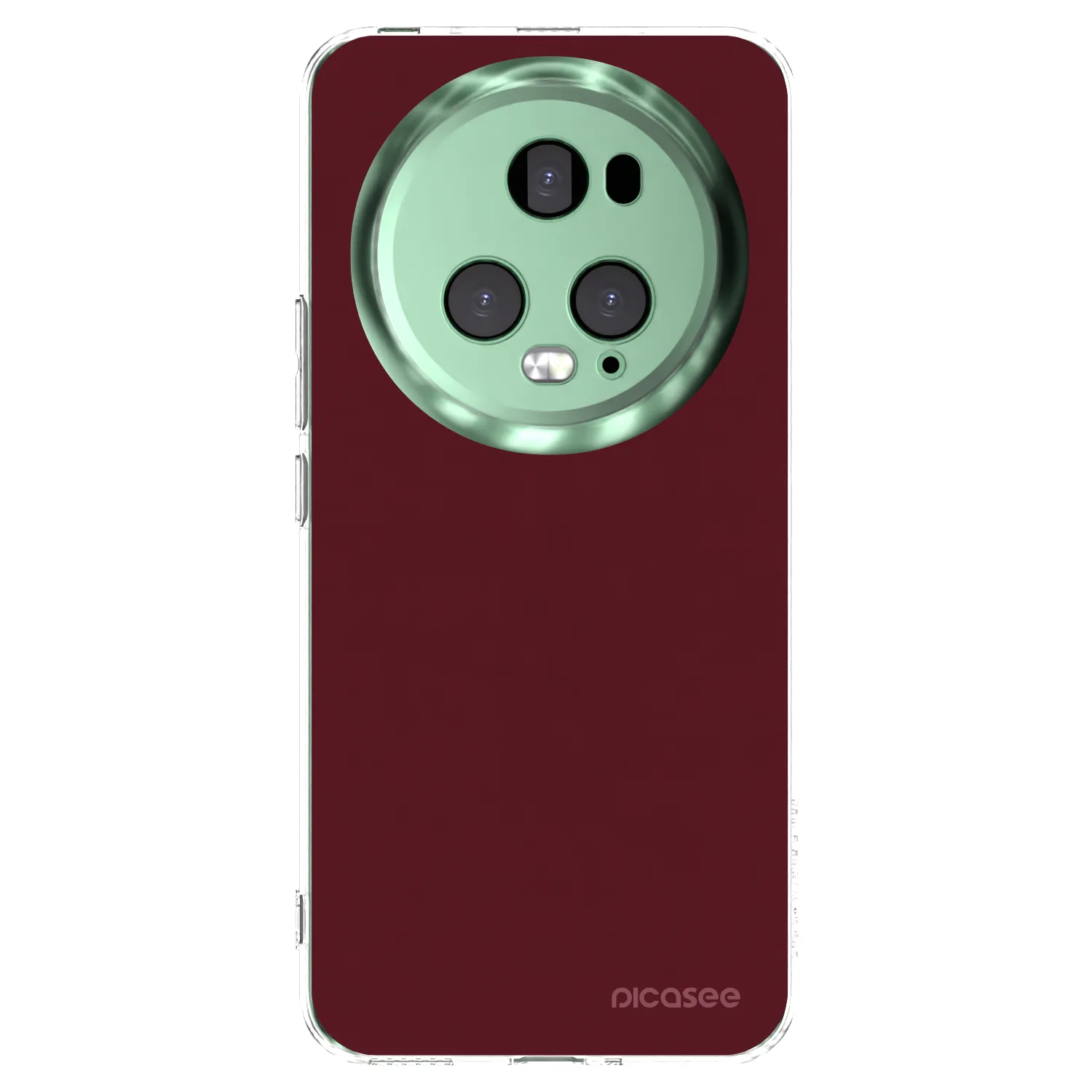 Picasee Honor Magic5 Pro Hülle - Transparentes Silikon - Burgundy red