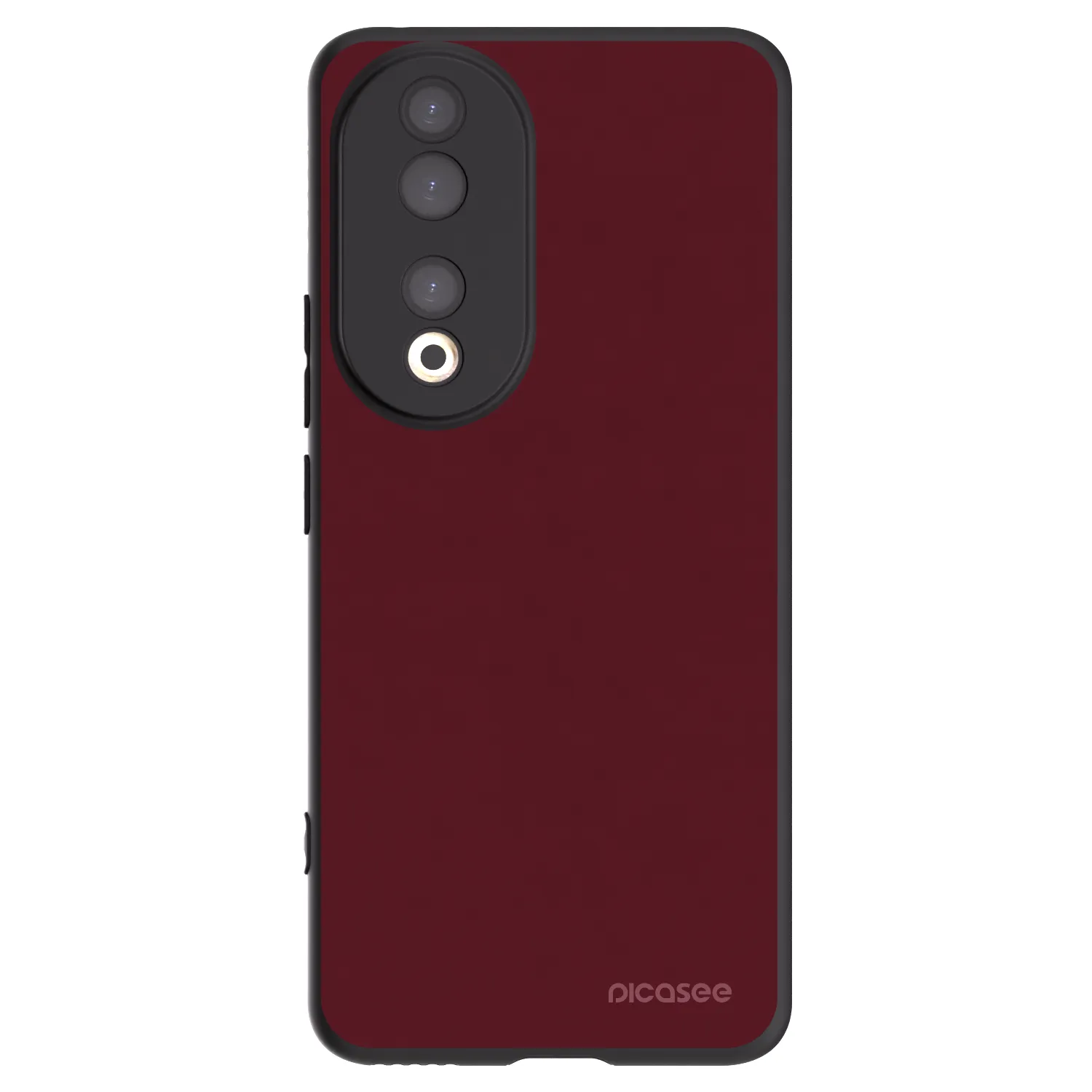 Picasee Honor 90 5G Hülle - Schwarzes Silikon - Burgundy red