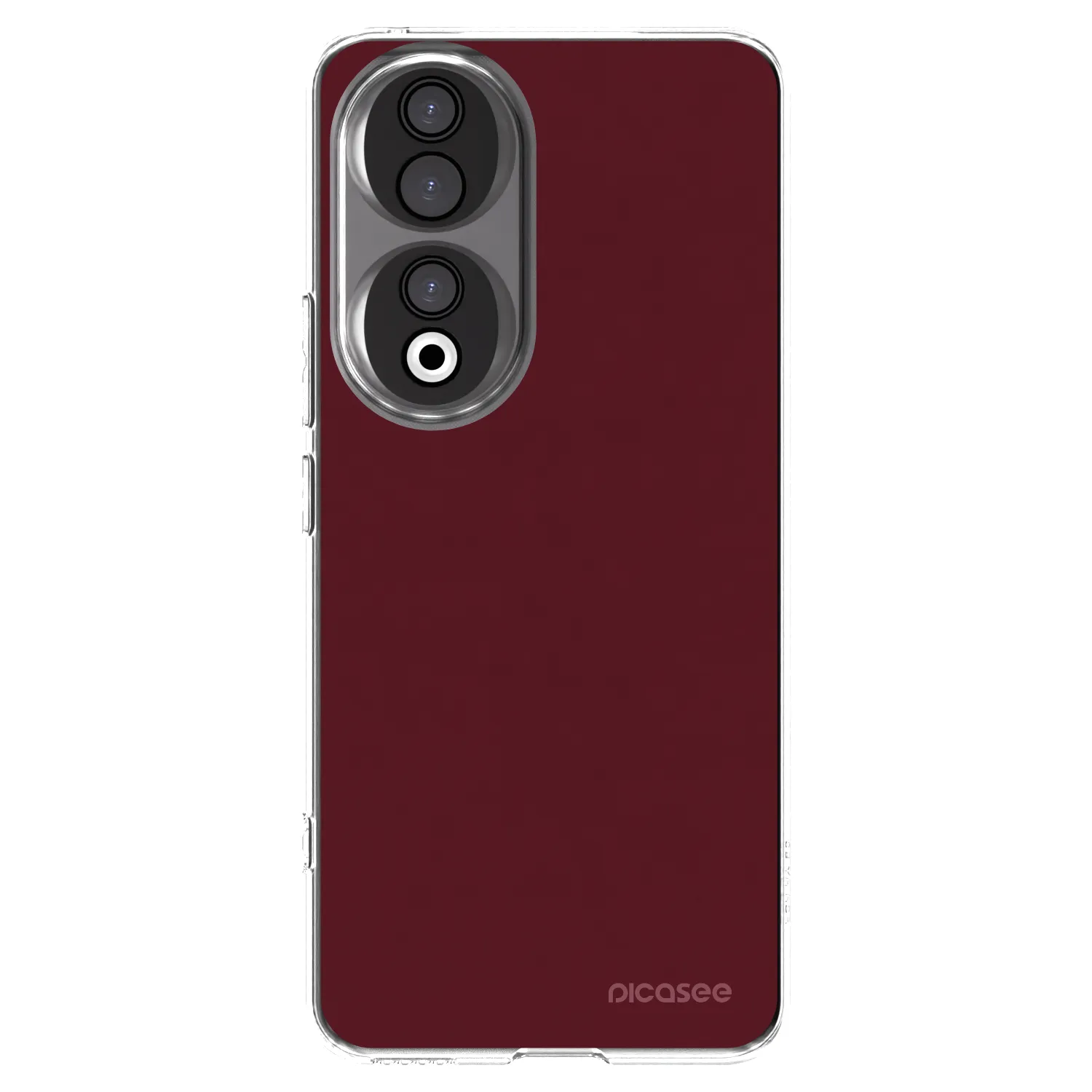 Picasee Honor 90 5G Hülle - Transparentes Silikon - Burgundy red