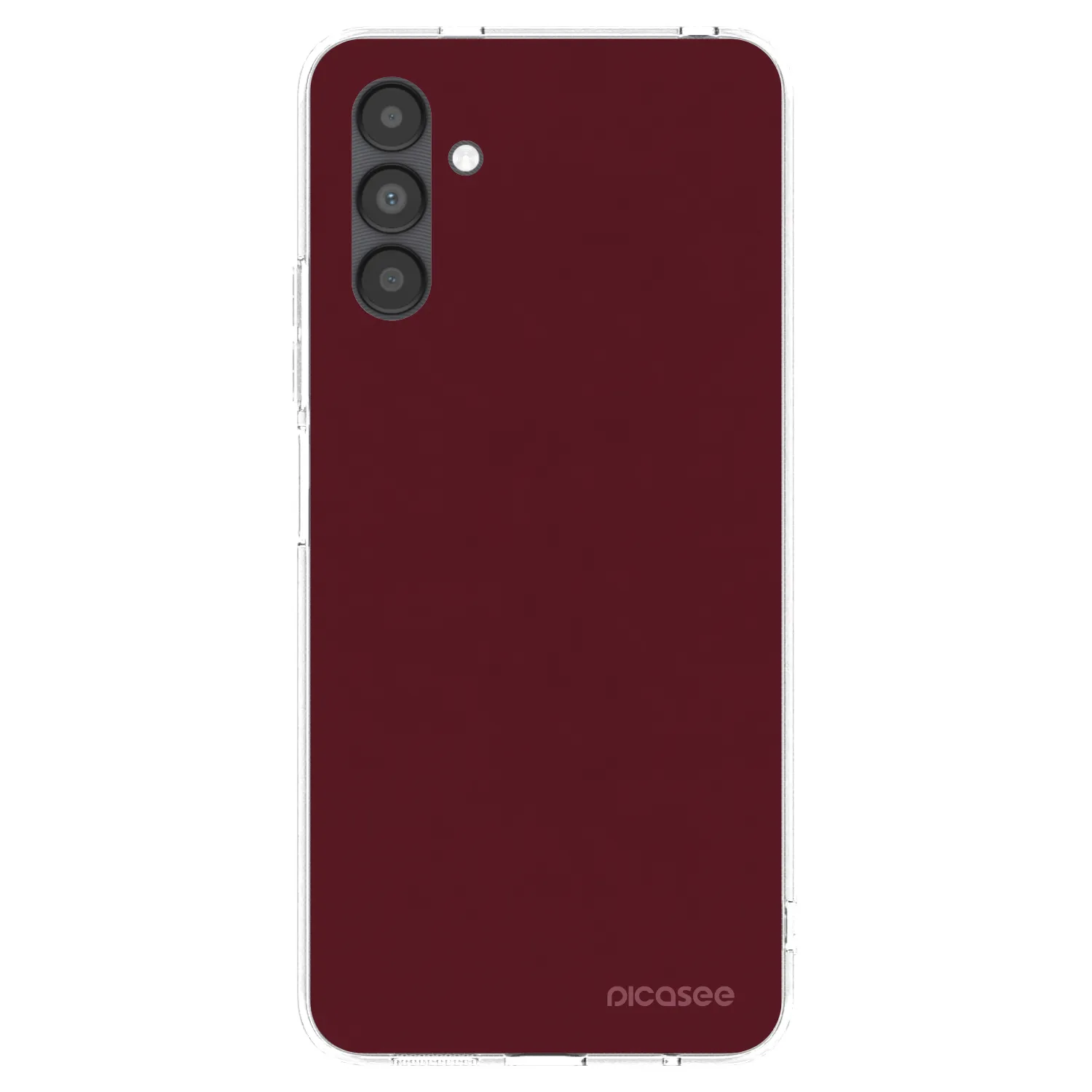 Picasee Samsung Galaxy A04s A047F Hülle - Transparentes Silikon - Burgundy red