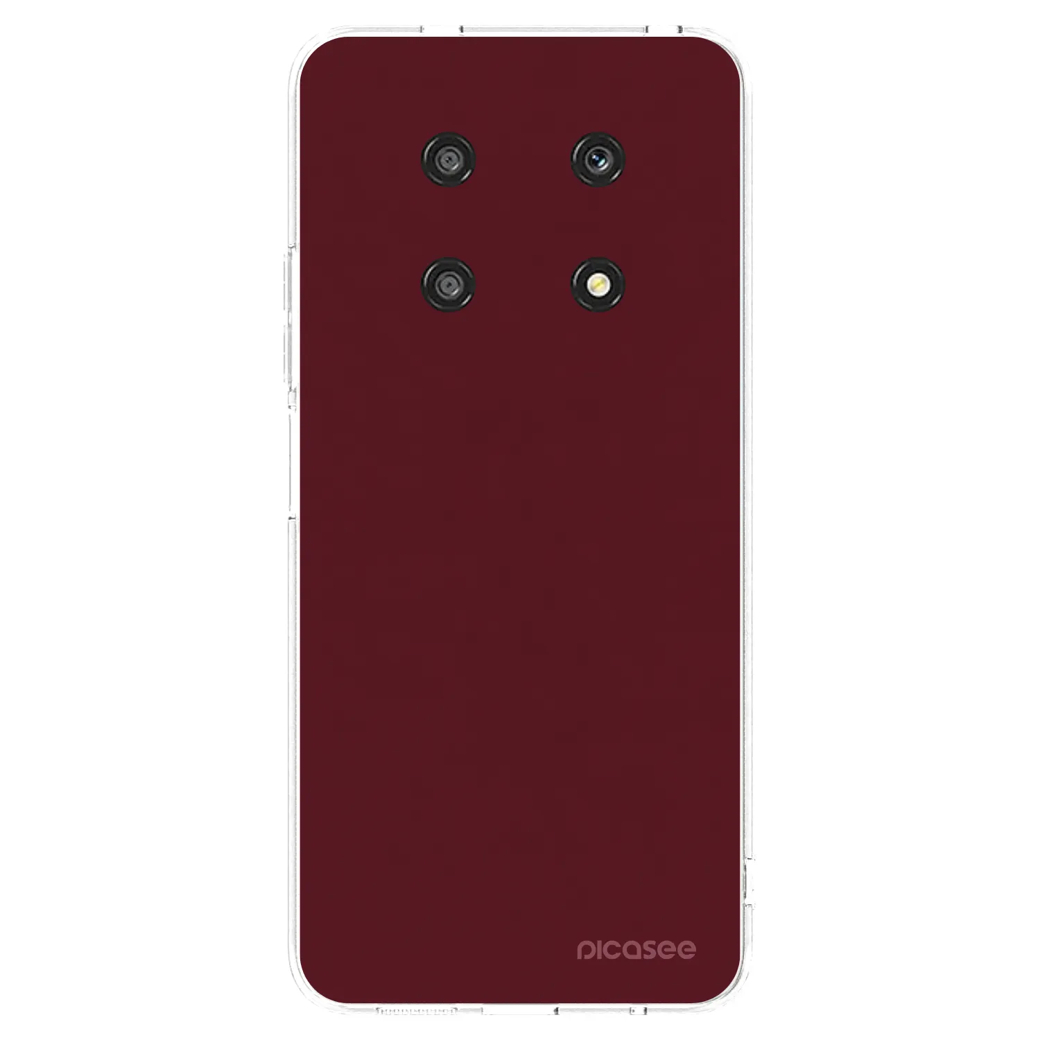 Picasee Honor Magic4 Lite 5G Hülle - Transparentes Silikon - Burgundy red