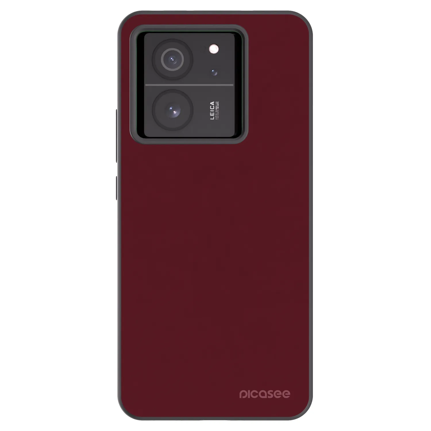 Picasee Xiaomi 13T Hülle - Schwarzes Silikon - Burgundy red