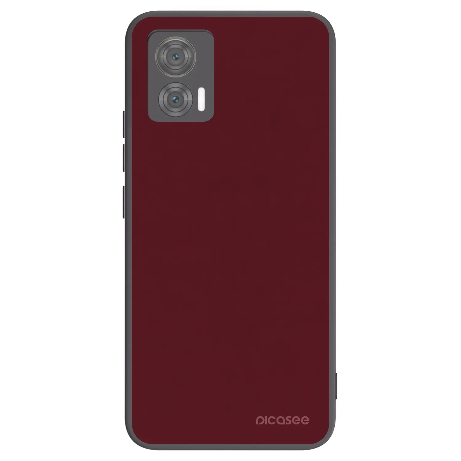 Picasee Motorola Edge 30 Neo Hülle - Schwarzes Silikon - Burgundy red