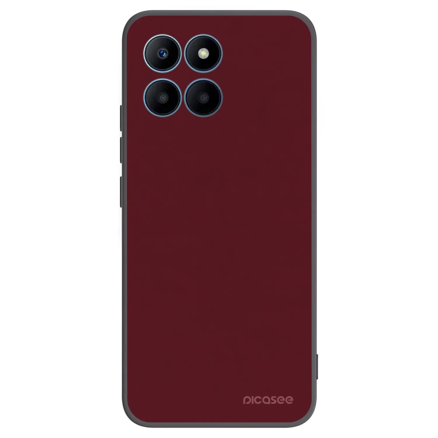 Picasee Honor 70 Lite Hülle - Schwarzes Silikon - Burgundy red