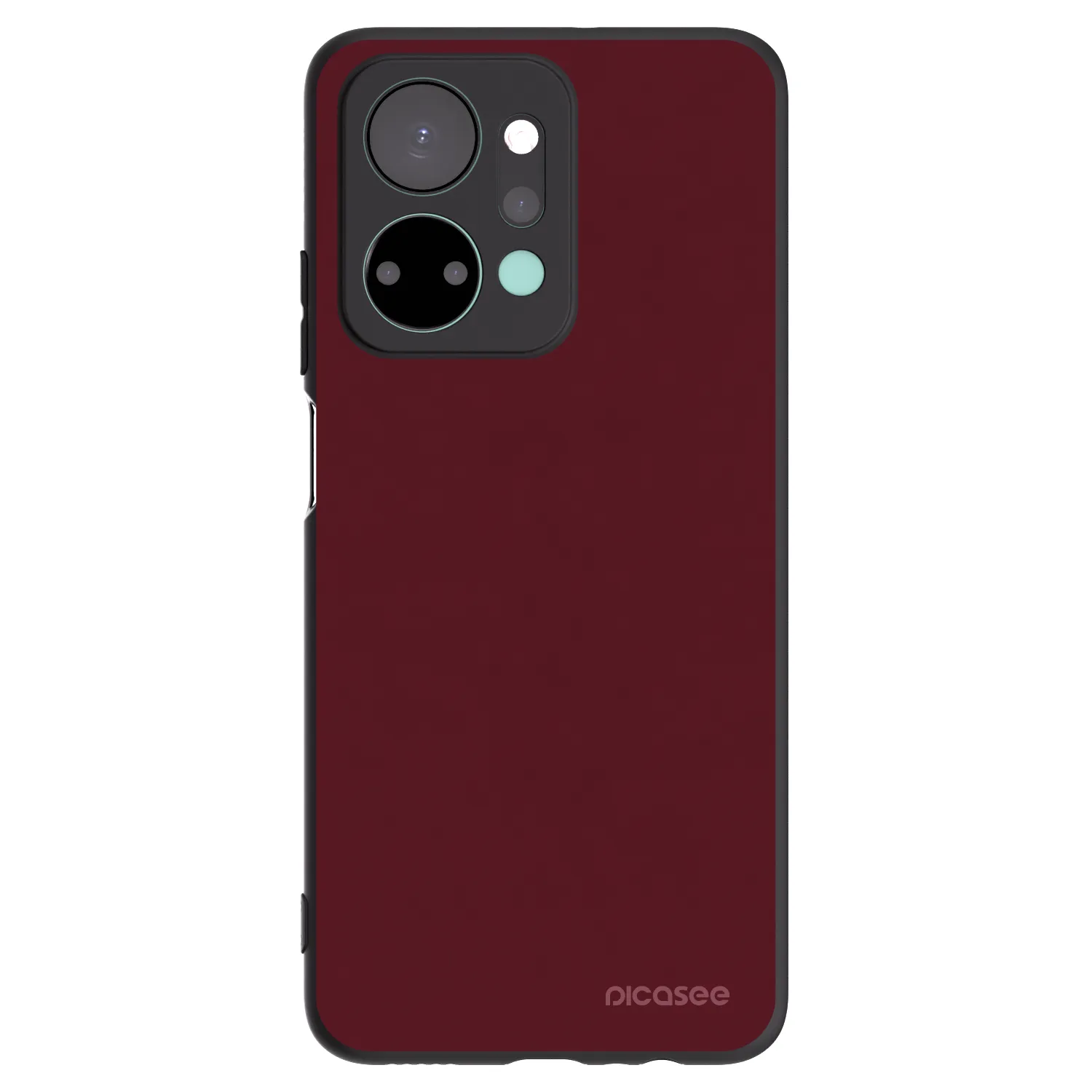 Picasee Honor X7a Hülle - Schwarzes Silikon - Burgundy red