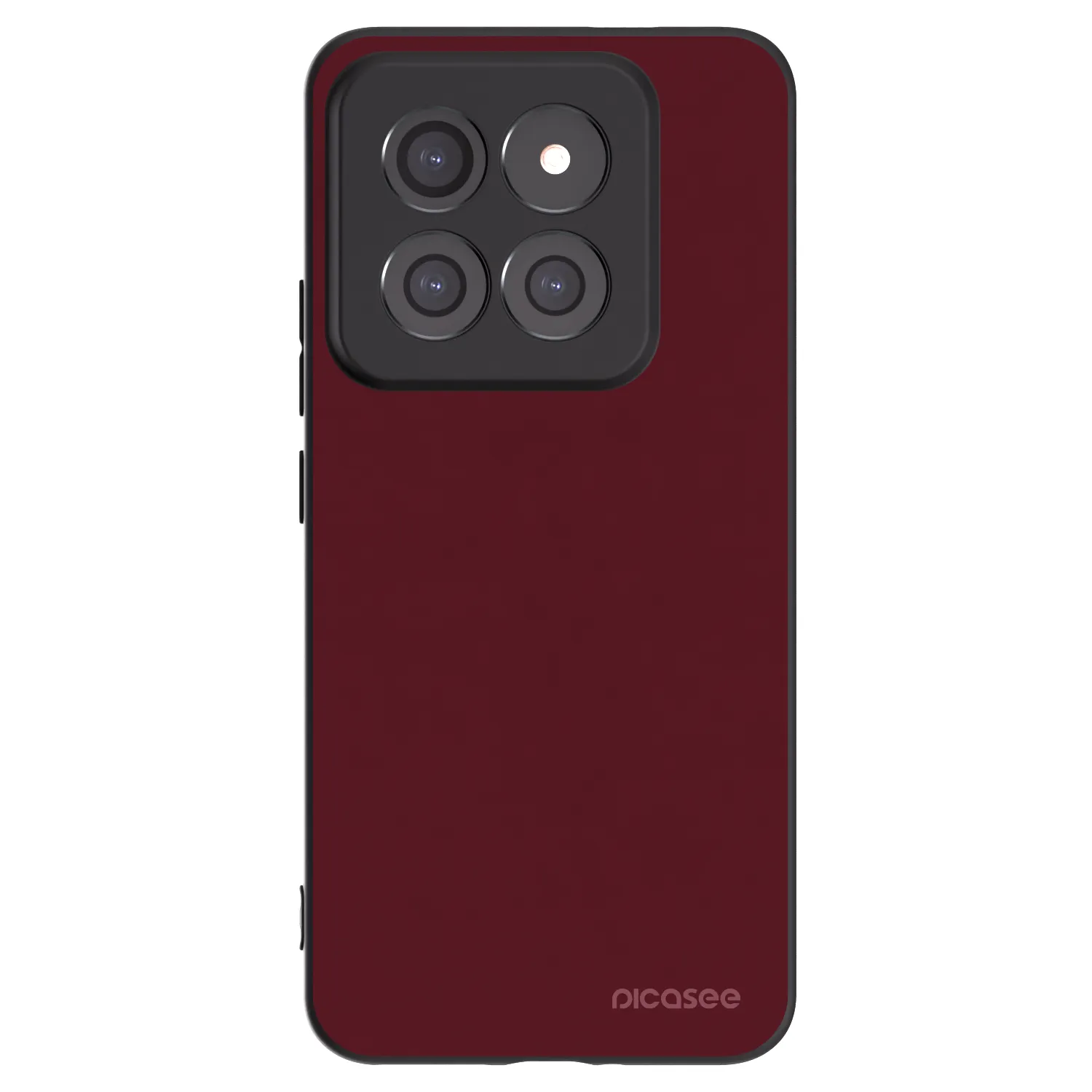 Picasee Xiaomi 14 Pro Hülle - Schwarzes Silikon - Burgundy red