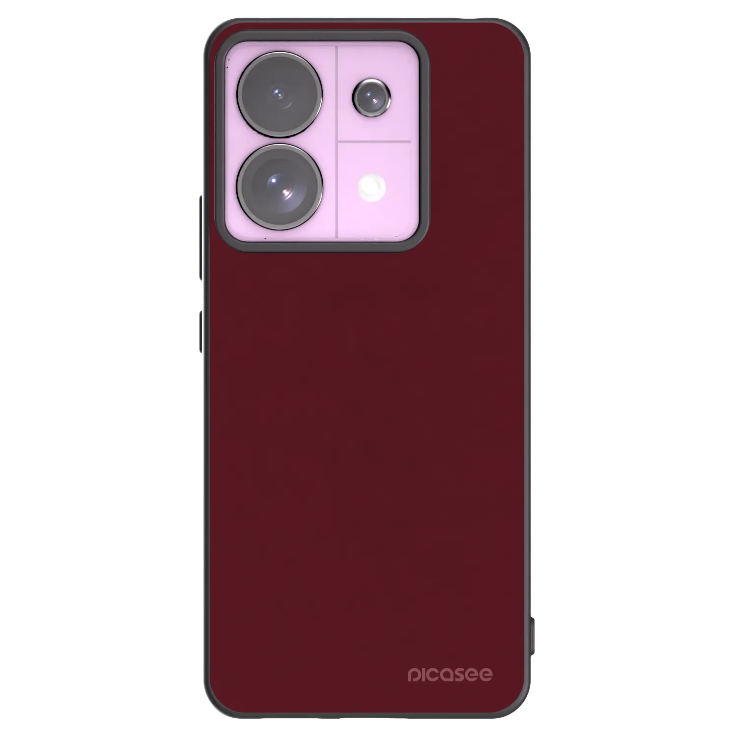 Picasee Xiaomi Redmi Note 13 Pro 5G Hülle - Schwarzes Silikon - Burgundy red