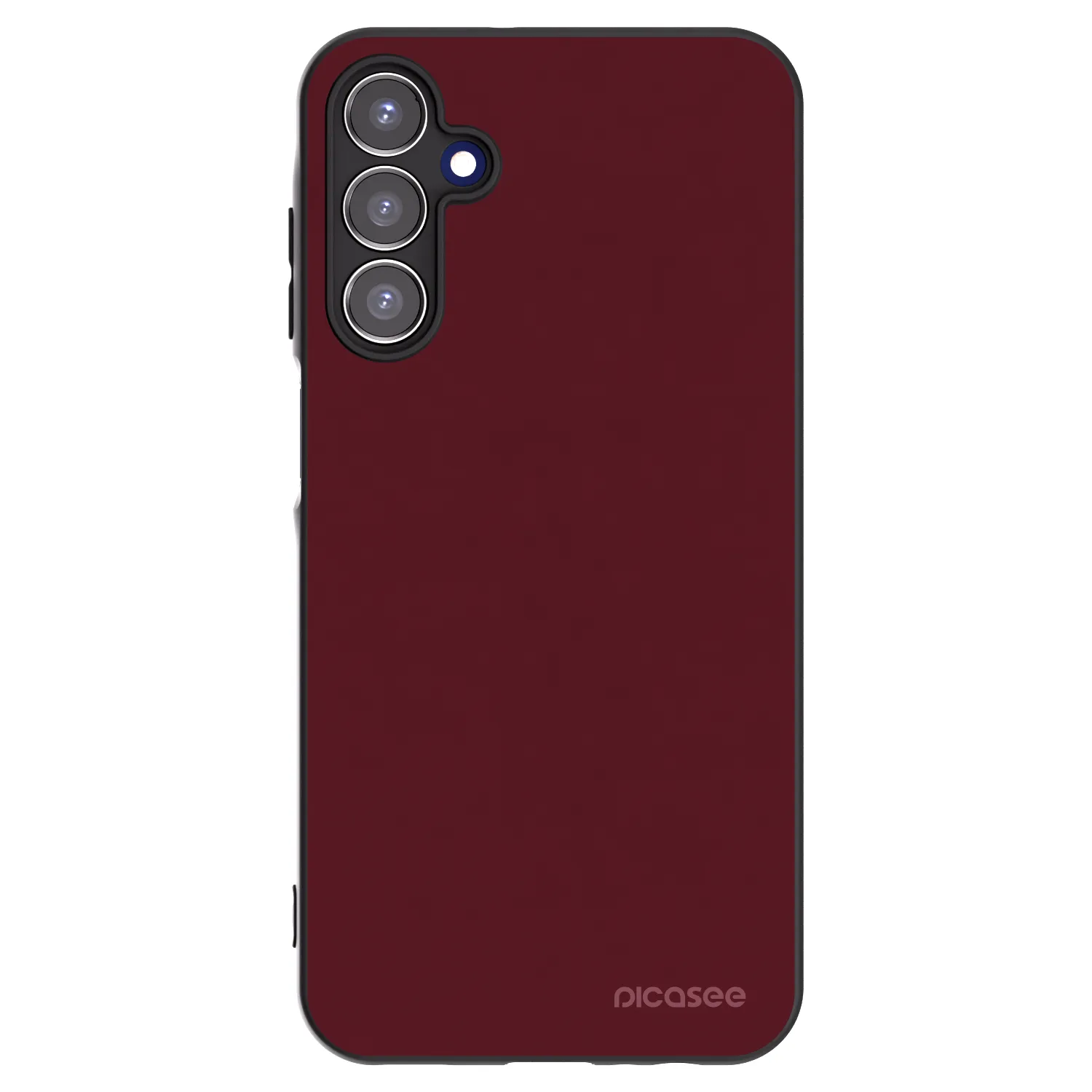 Picasee Samsung Galaxy A15 A155F 4G Hülle - Schwarzes Silikon - Burgundy red