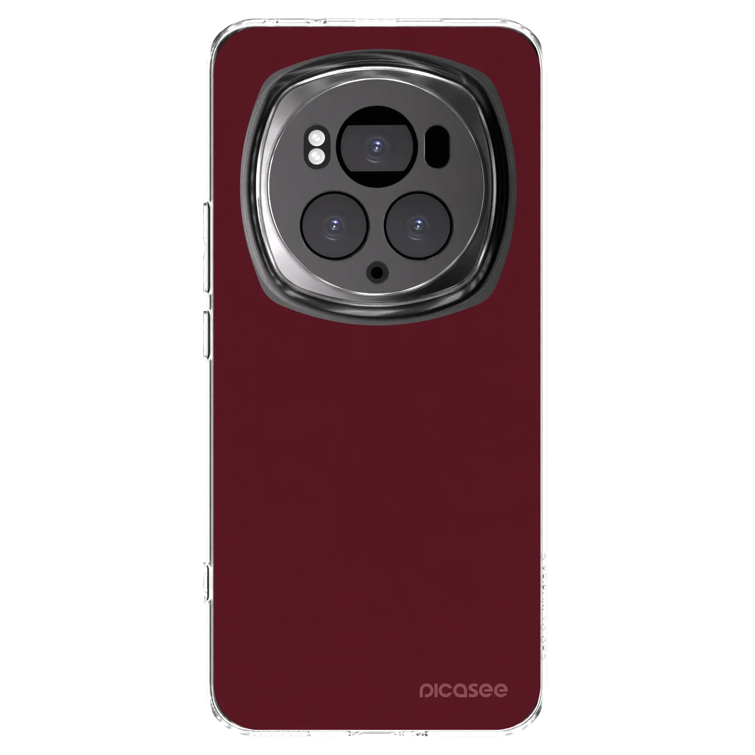 Picasee Honor Magic6 Pro Hülle - Transparentes Silikon - Burgundy red
