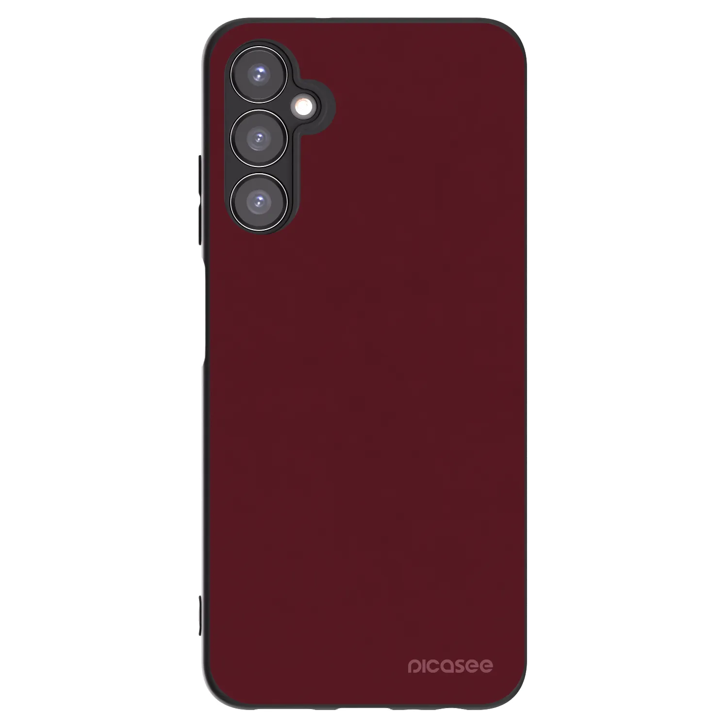 Picasee Samsung Galaxy A05s A057G Hülle - Schwarzes Silikon - Burgundy red