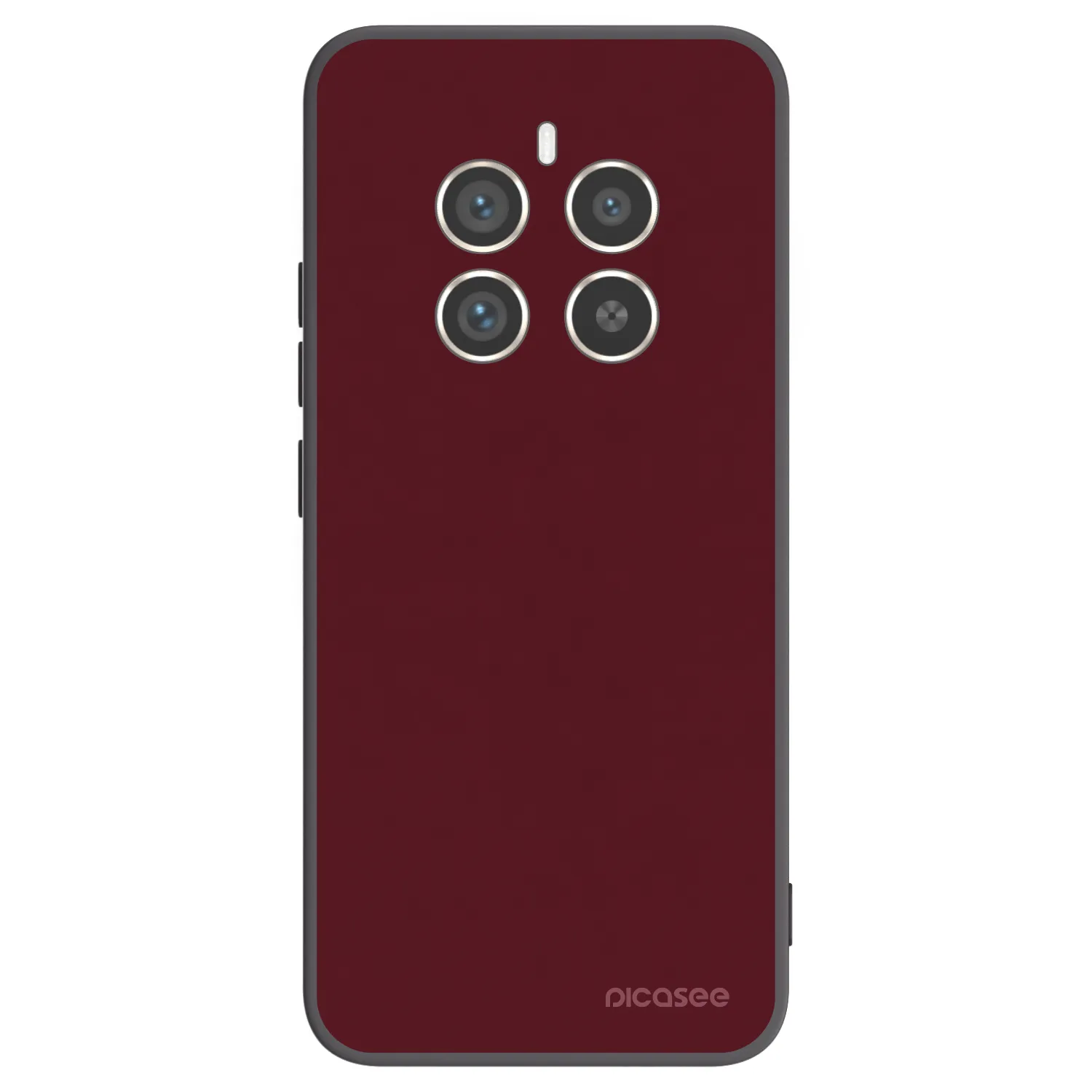 Picasee Realme 12 Pro 5G Hülle - Schwarzes Silikon - Burgundy red